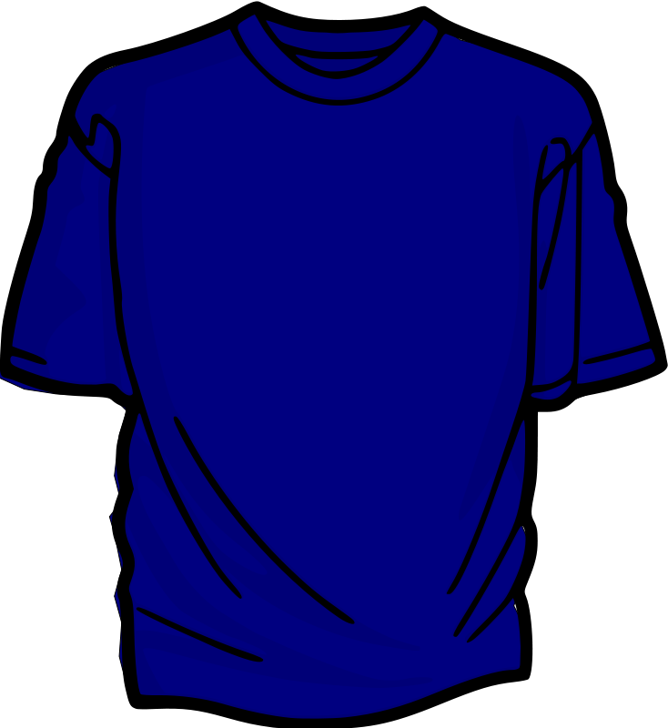 Free T-shirt Blue Free Shirt - T Shirt Clip Art (734x800)