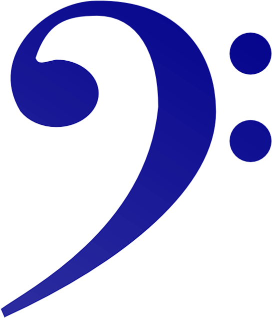 Simple Bass Clef Clip Art Medium Size - Double Bass (949x1342)