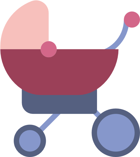 Stroller Free Icon - Stroller Illustration Png (512x512)