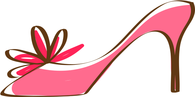Pink High Heeled Footwear Shoe Clip Art - Pink High Heeled Footwear Shoe Clip Art (1000x1000)