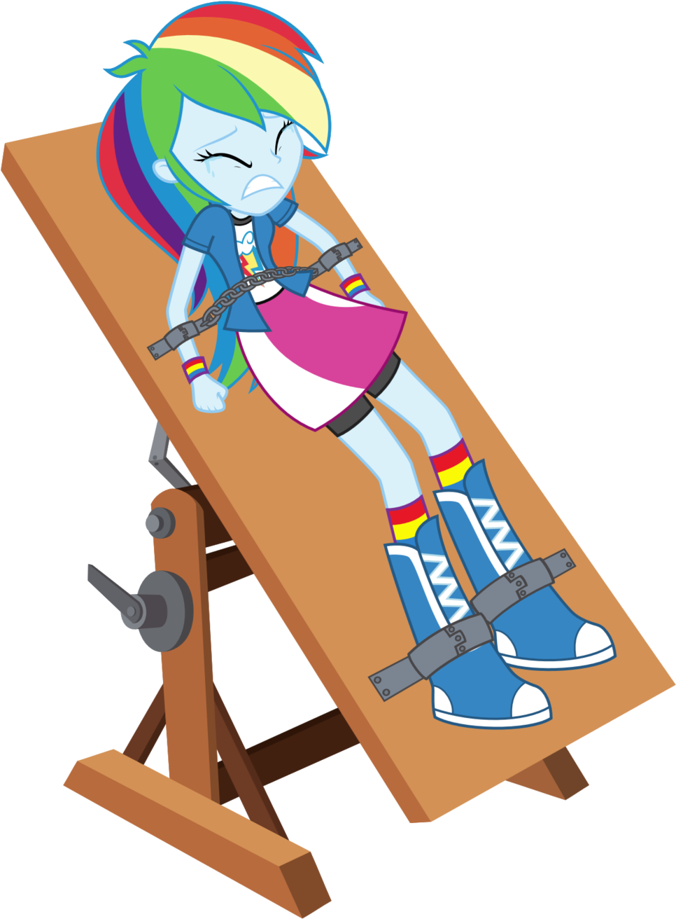 Trapped Rainbow Dash By Reitanna-seishin - Base De Rainbow Dash Eg (1024x1423)