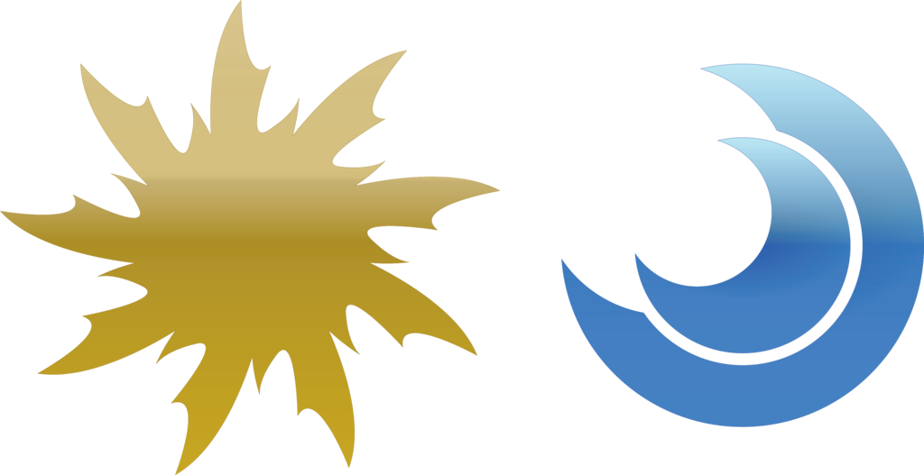 Sun And Moon Logo By Thenemetrix - Sun And Moon Logos (1024x527)