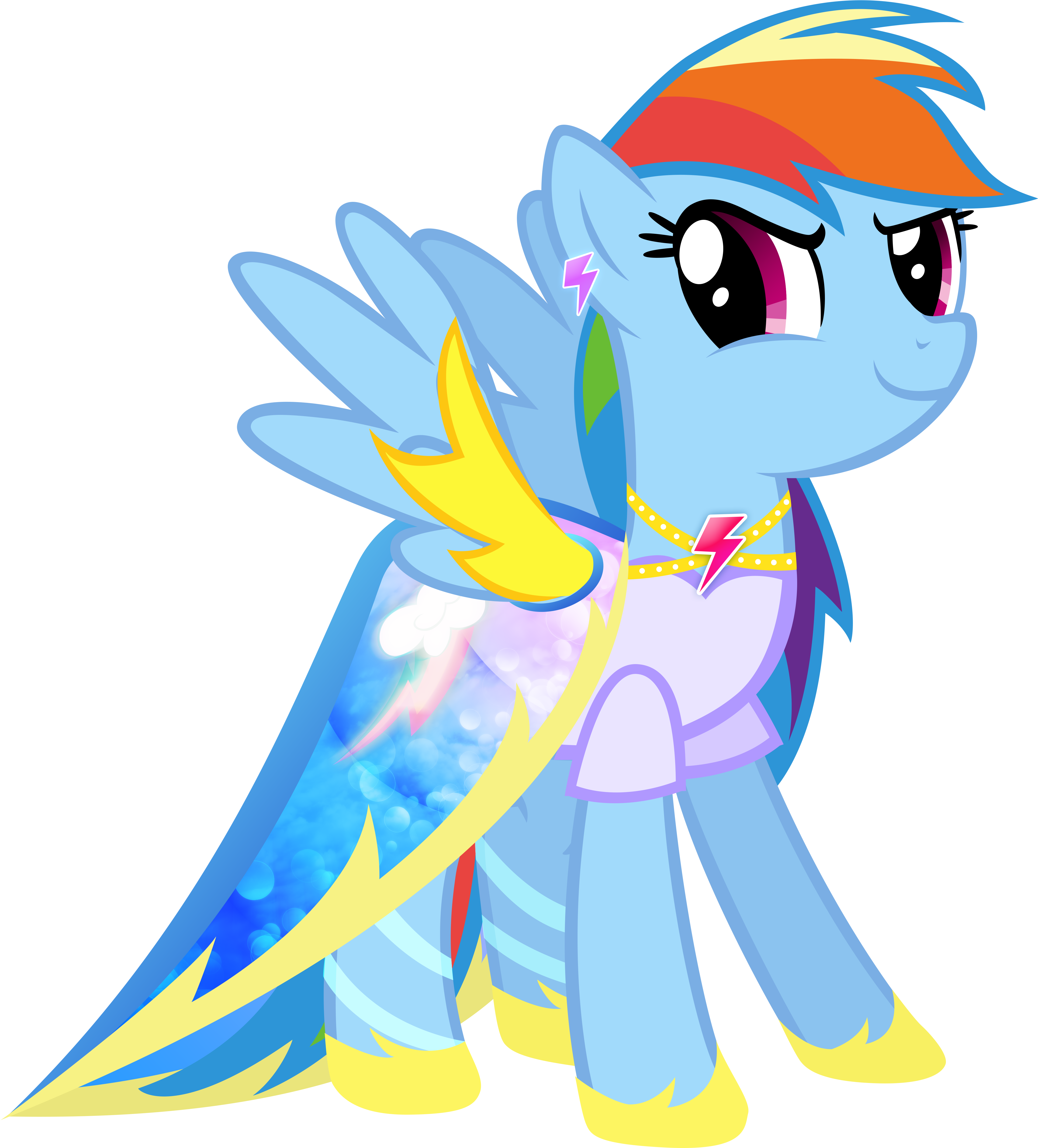 Rainbow Dash Gala Dress By Kaninerochkan Rainbow Dash - My Little Pony Rainbow Dash's Dresses (4891x5097)