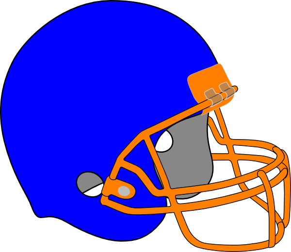 Blue And Orange Football Helmet (600x520)
