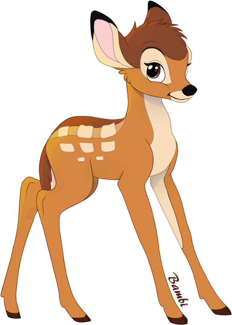 Bambi Speedpaint By Yechii On Deviantart - Bambi Deviantart (900x1142)