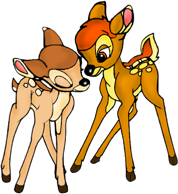 Bambi And Thumper - Bambi And Faline (400x400)
