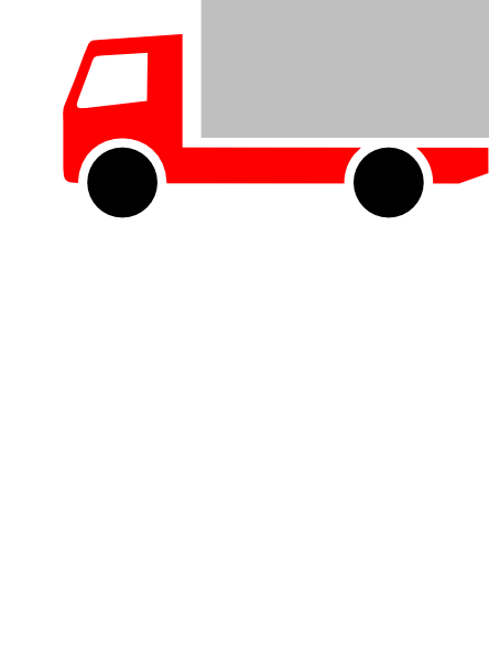 Truck 3c Clip Art At Clker - Truck Clip Art Red (444x594)