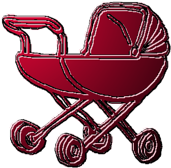 Детская Коляска Clipart Клипарт Кнопки Сайта Оформление - Clip Art (350x344)