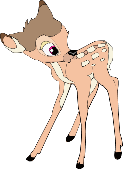 Bambi Vector By Brootalz - Cartoon (492x672)