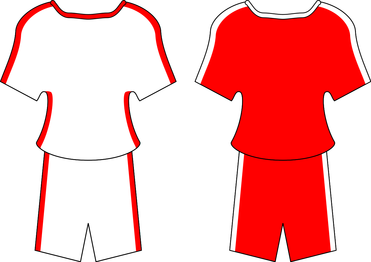 Chn Football Kit - Football Shirts Red Png (2000x1413)