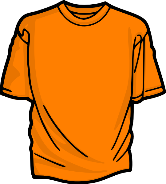 T Shirt Orange Clip Art At Clker - T Shirt Clipart (653x720)