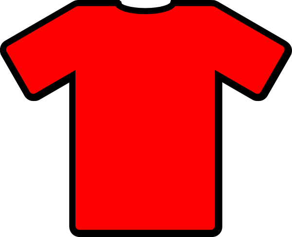Red Tshirt Clip Art At Clker - T Shirt Clip Art (600x486)
