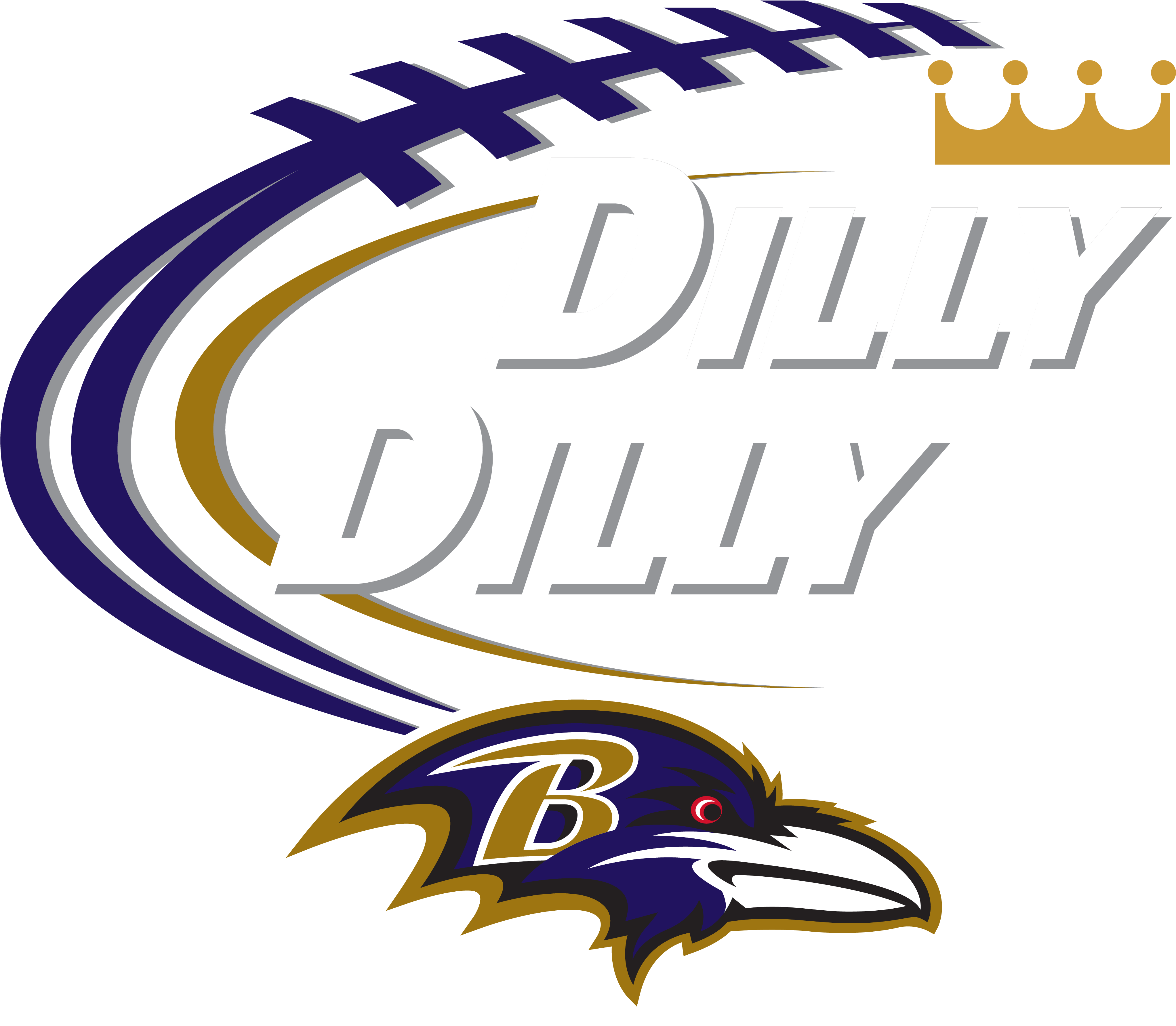 Dilly Dill Men's T-shirt - Baltimore Ravens Logo Png (4186x3641)