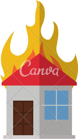 Pin House Fire Clipart - Vector Graphics (550x550)