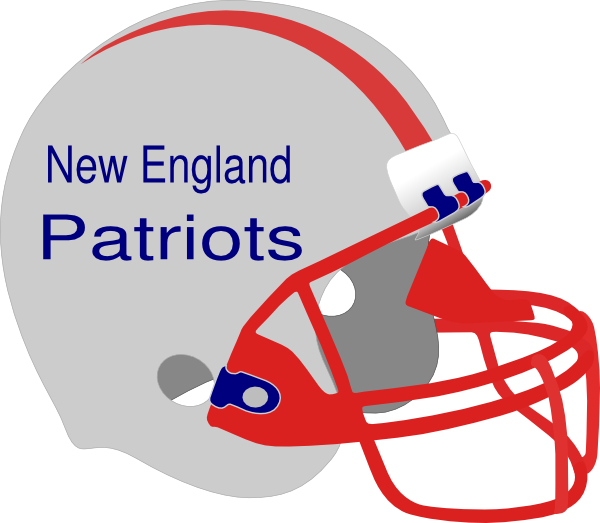 New England Patriots Helmet Clip Art - Fantasy Football Logos Free (600x523)