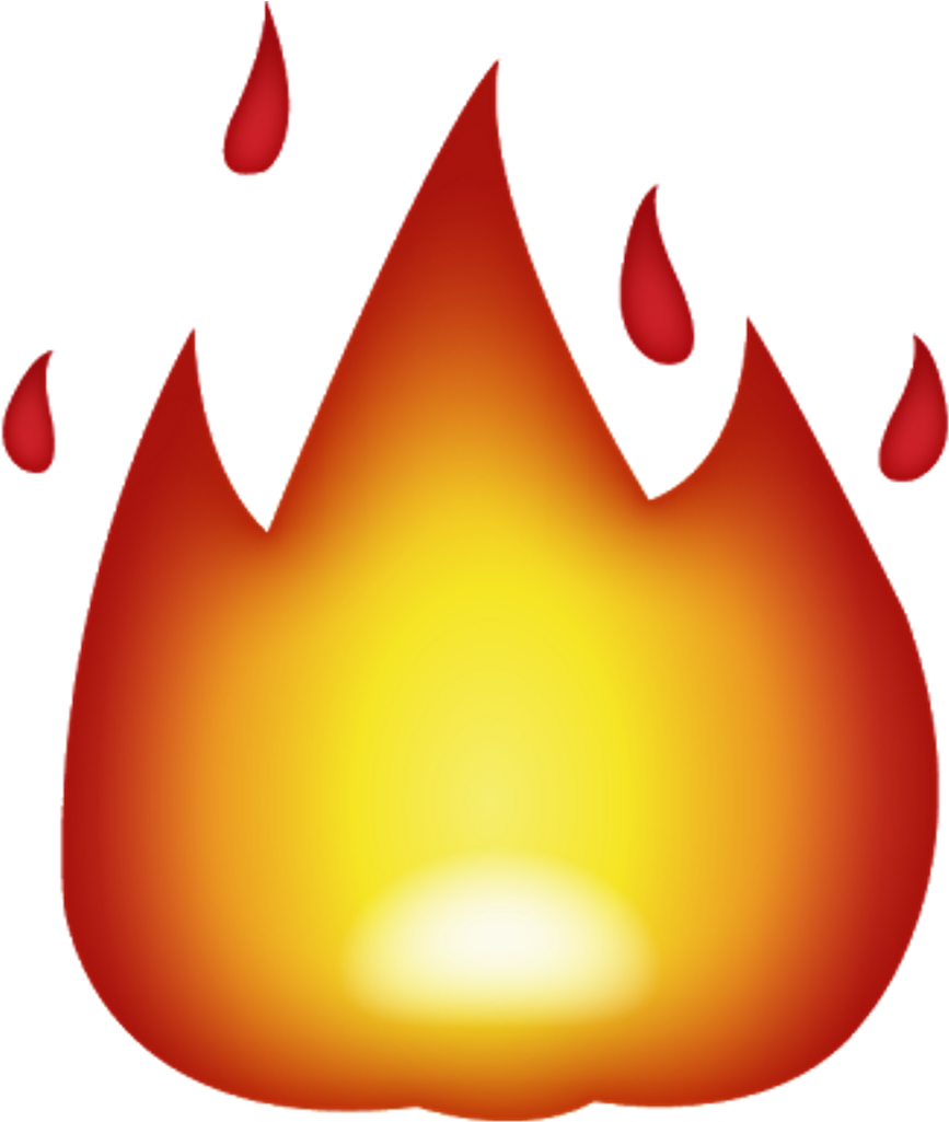 Fire Emoji Large - Lit Emoji (1024x1024)
