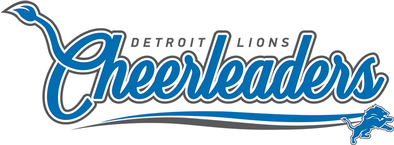 Detroit Lions Backgrounds On Walls Cover - Detroit Lions Cheerleaders Logo (816x302)