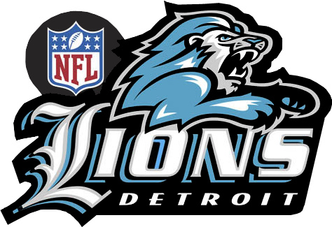 Detroit Lions Logo Walldevil - Michigan Football Team Nfl (474x325)