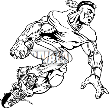 Indian Football Cliparts - Indian Football Clipart (361x357)