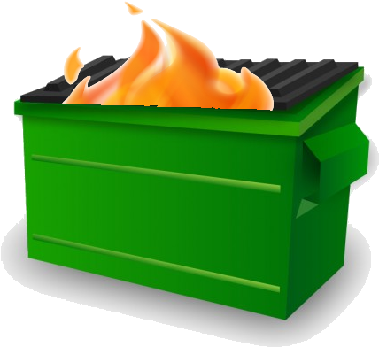 Dumpsterfire Fantasy Football - Dumpster Fire Emoji Slack (453x457)