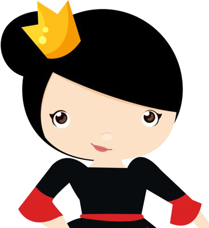 Pin By Karin De On Muñecos - Rainha De Copas Desenho (455x481)