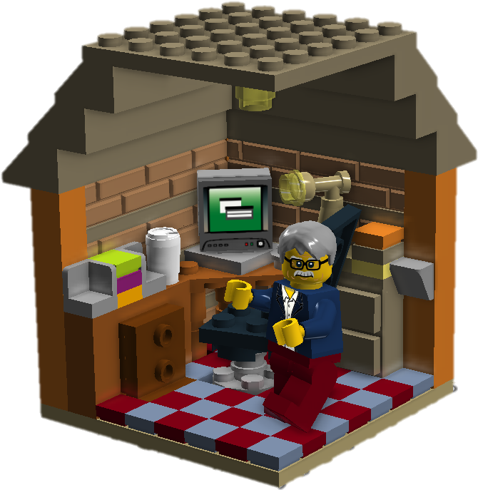 Lego Study Room - House (865x859)