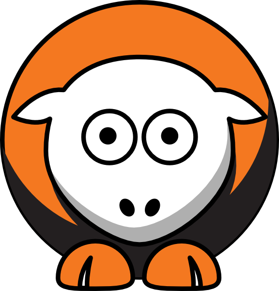 Sheep Pacific Tigers Team Colors College Football Clip - College Football (576x600)
