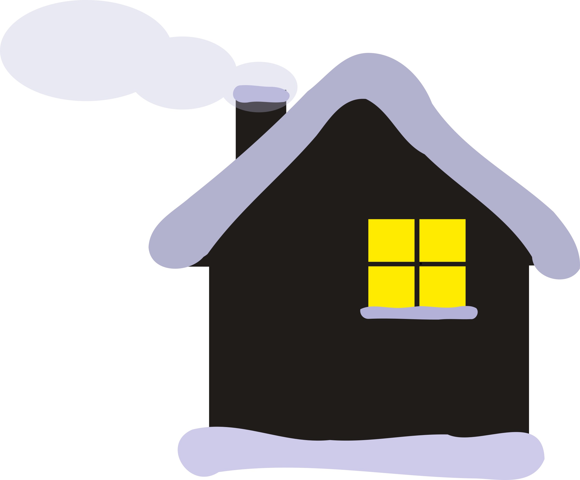 Traditional Japanese Shop - Winter Cottage Clipart (2400x1985)