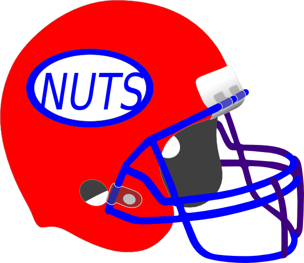 Football Helmet Nuts Clip Art - Football Helmet And Football Drawing (600x519)