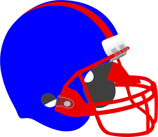 Football Helmet Clip Art At Clker - Helmet And Football Drawing (600x519)