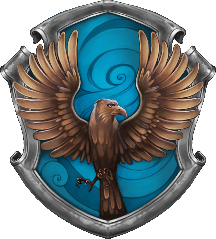 Ravenclaw Is One Of The Four Houses Of Hogwarts School - Harry Potter Ravenclaw Symbol (871x965)