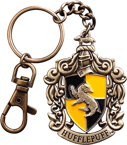 Of The Four Hogwarts Houses - Hufflepuff Crest Key Chain (600x600)