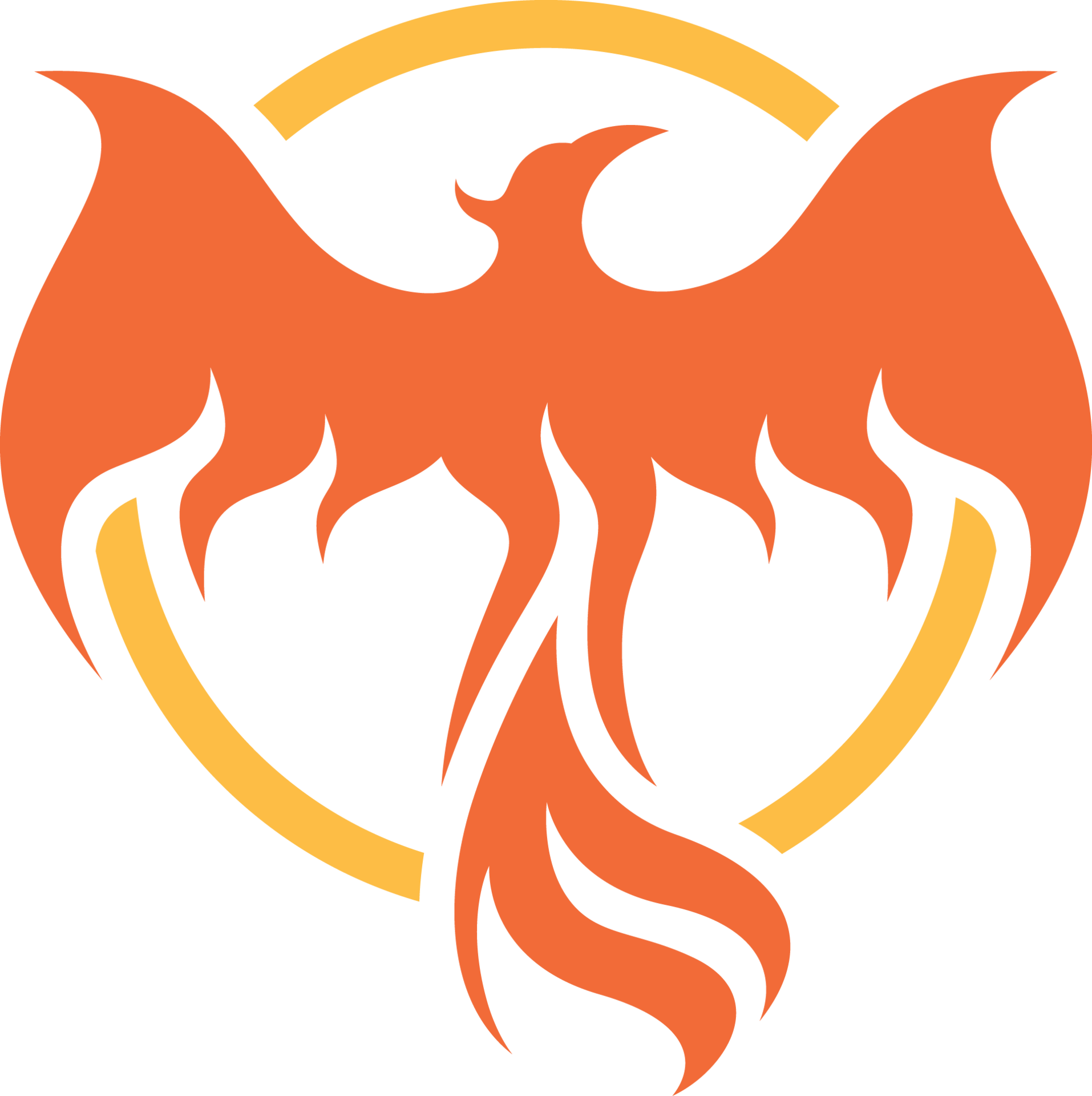 Phoenix Rising From The Ashes Clipart (1914x1920)