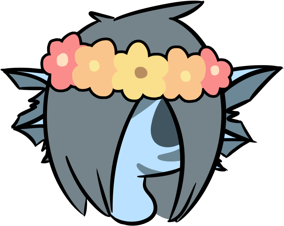 Shaku Flower Crown Commission By Deer Dog - Cartoon Flower Crown (1024x891)