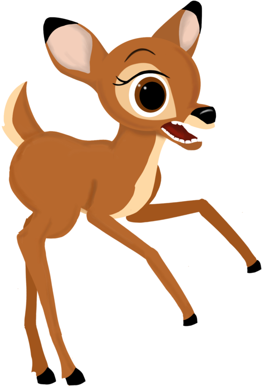 Deer Clipart Scared - Deer Scared Clipart (730x857)
