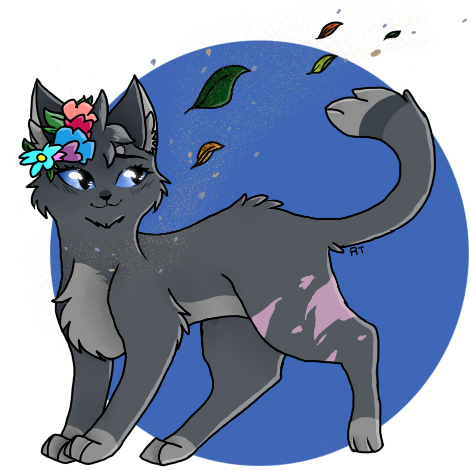 Cinderpelt In A Flower Crown By Animeadore123 On Deviantart - Cartoon (1000x1000)