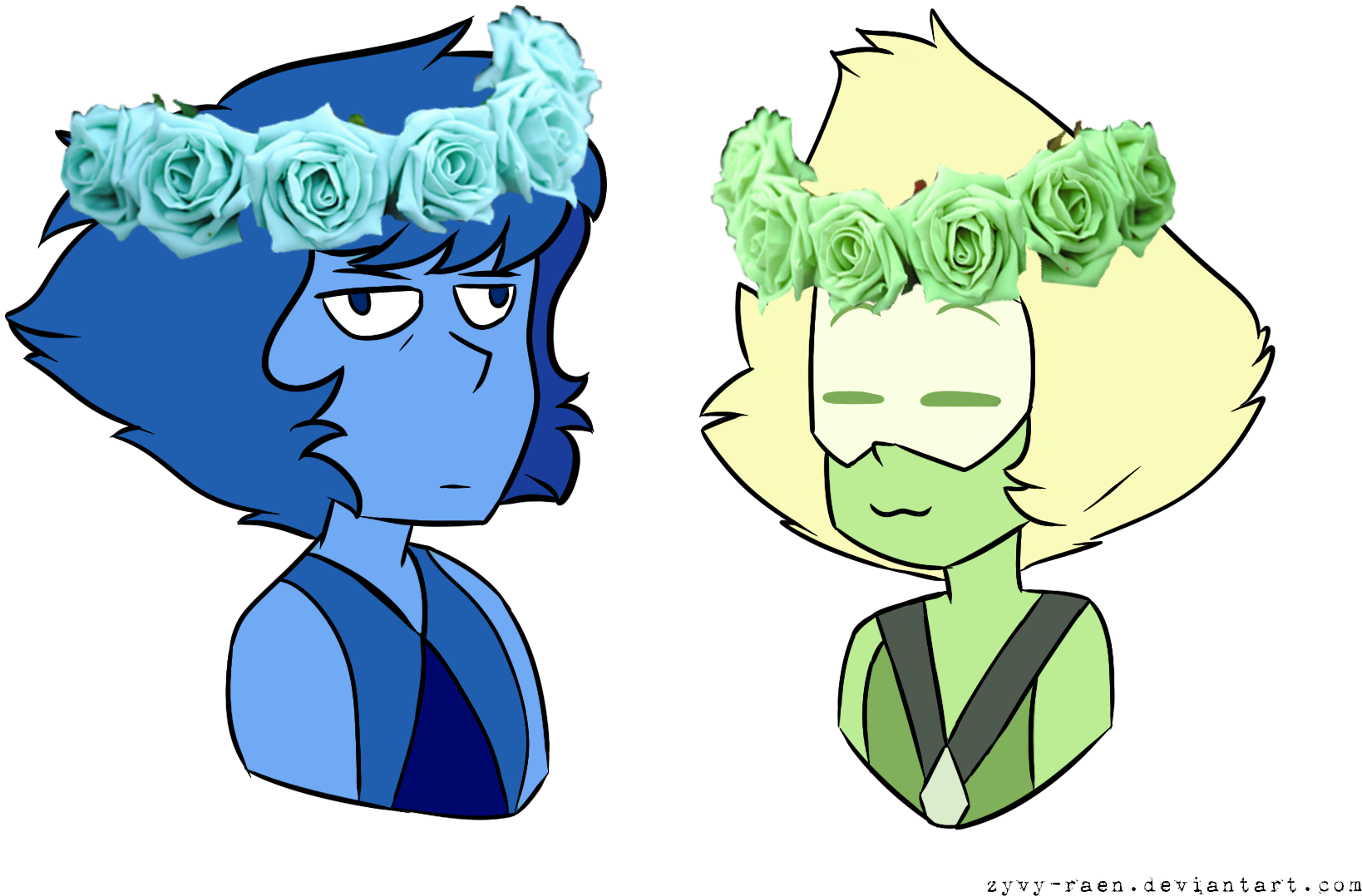 Flower Crowns By Zyvy Raen On Deviantart Flower Crowns - Cartoon (1700x1200)