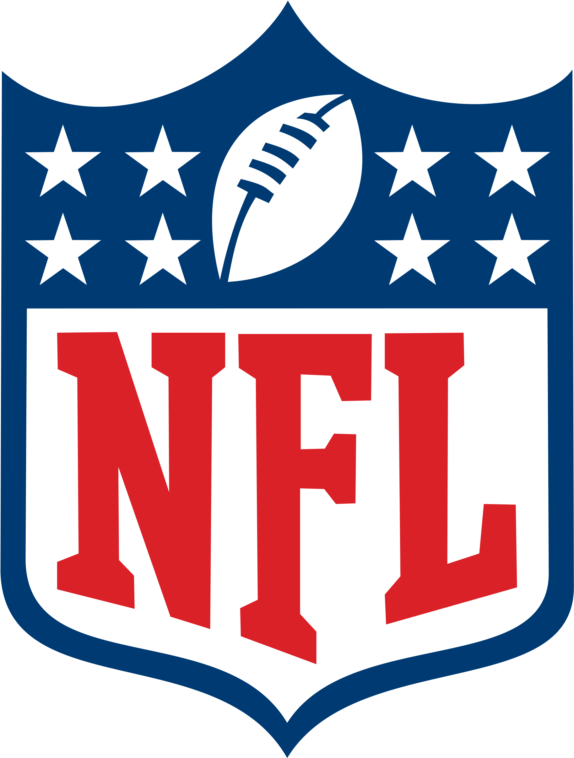 Nfl-logo - National Football League Logo Png (2000x2633)