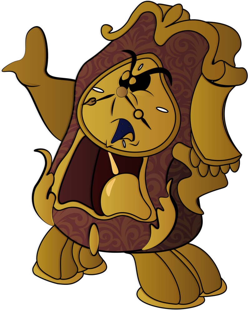 Cogsworth 1991/2017 Blend By Larryspring96 - Beauty And The Beast 1991 Cogsworth (799x999)