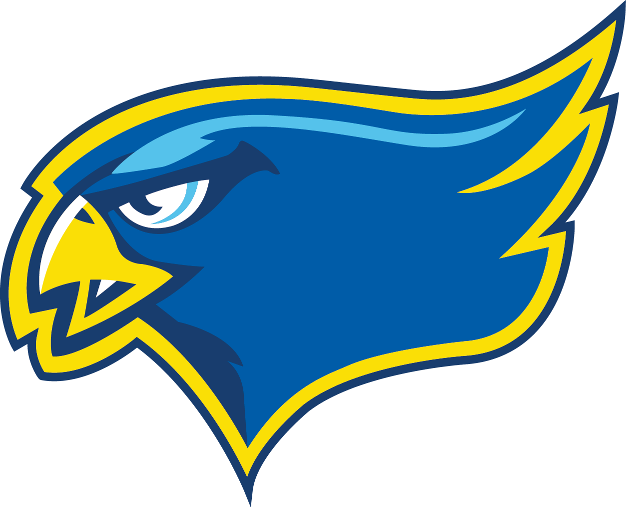 Rgs Track And Field News - Blue And Gold Falcon Transparent (1253x1014)
