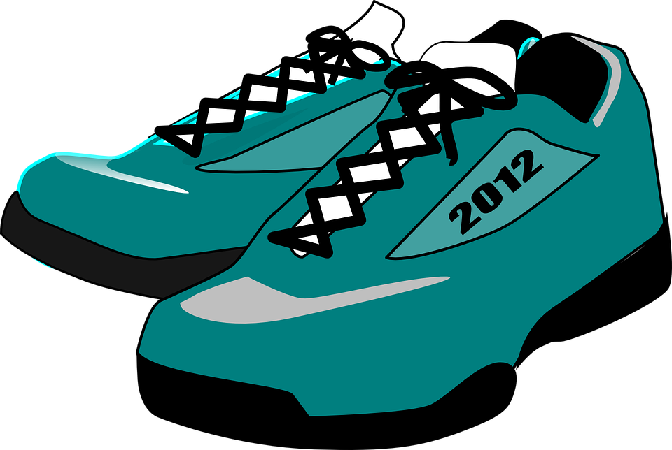 Sneakers Clipart Track Shoe - Shoe Clipart No Background (960x644)