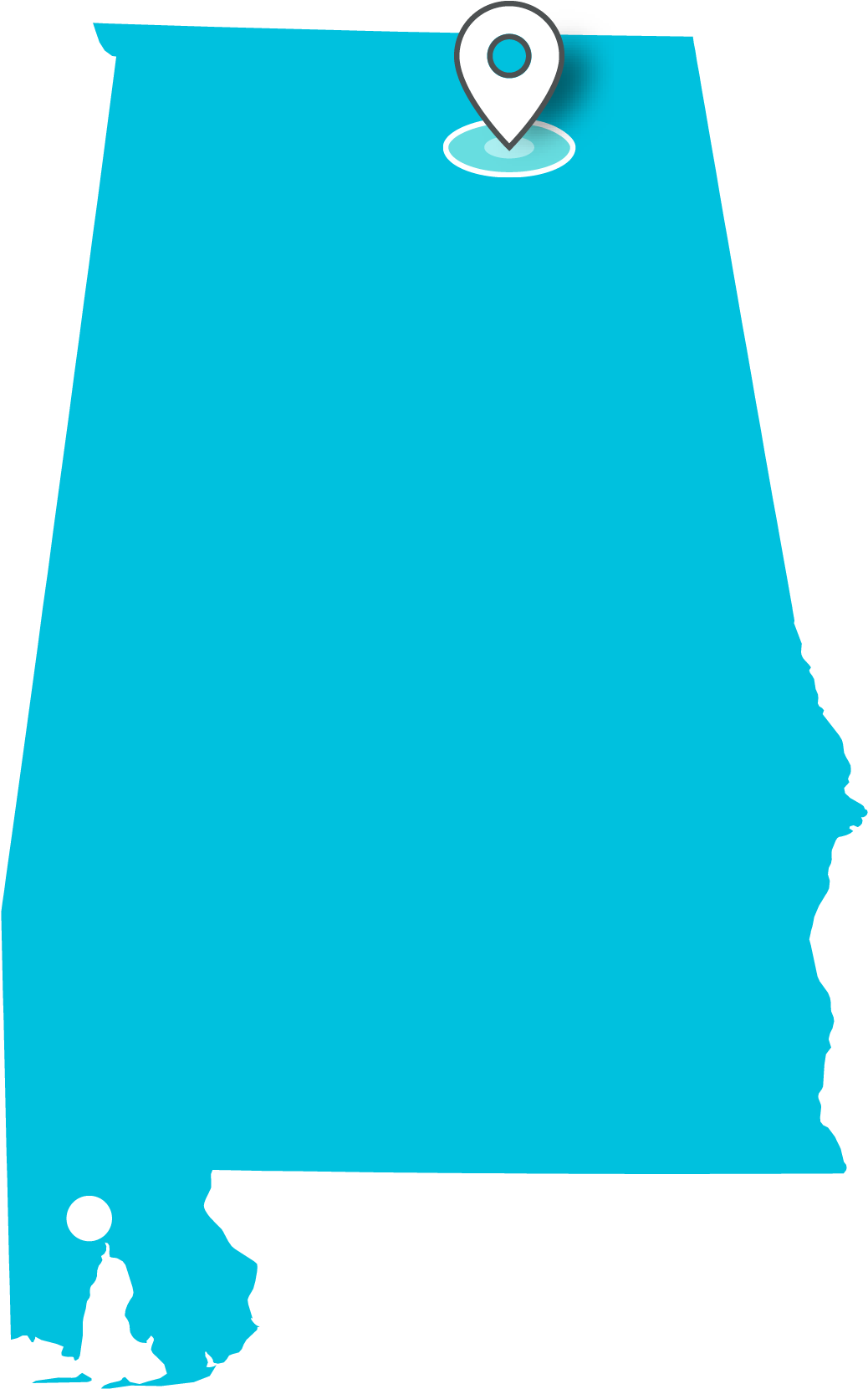Map Of Teklinks' Huntsville, Alabama - Alabama Clipart Black And White (1071x1692)