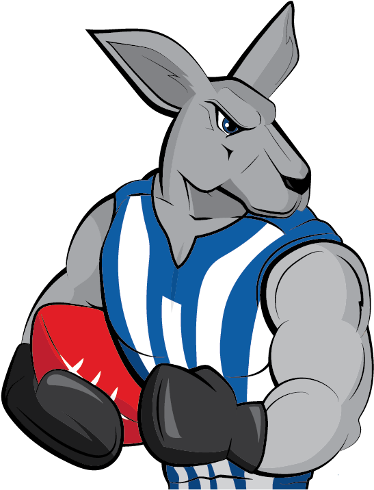 North Melbourne Kangaroos - North Melbourne Kangaroo Cartoon (792x777)