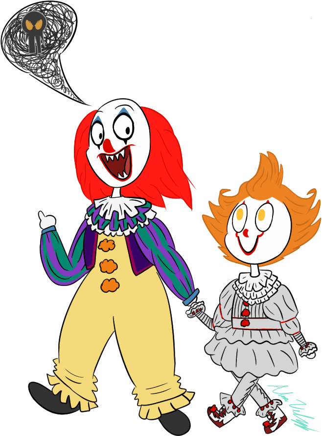 1990 Pennywise Teaching 2017 Pennywise To Be Scary - It (700x900)