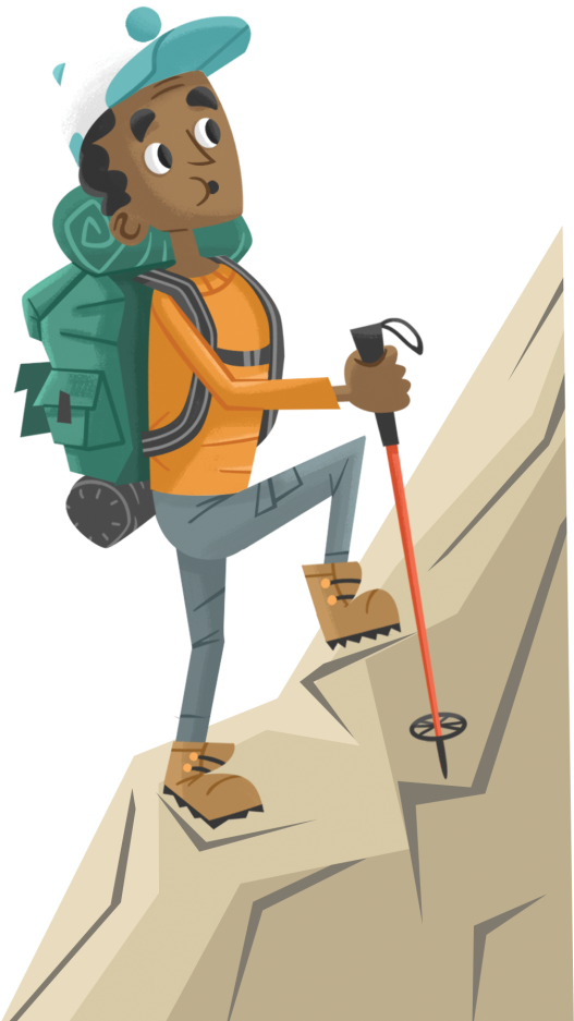 Centrikid Boy Hiker - Illustration (600x1024)