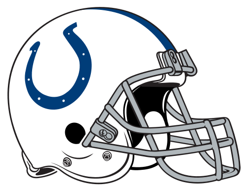 Helmet Clipart Colts - Indianapolis Colts Helmet Png (500x387)