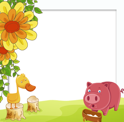 กรอบสีขาว ติดภาพเวกเตอร์น่ารักๆ สำหรับคนที่ชอบการ์ตูนค่ะ - Alt Attribute (412x407)