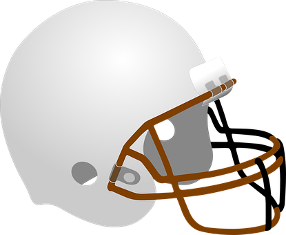 Helmet, Hockey, Hardhat, Baseball, Cap - Green Football Helmet Clipart (415x340)