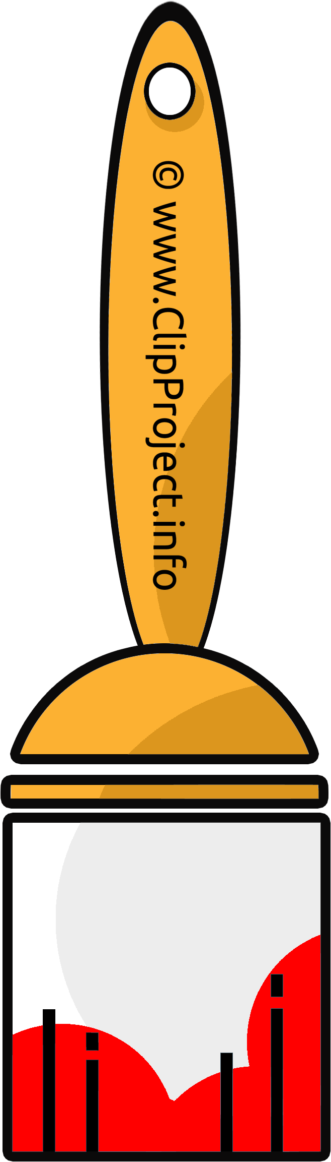 Pinceau Rouge Clip Art Gratuit Entreprise Dessin - Blue (900x2500)