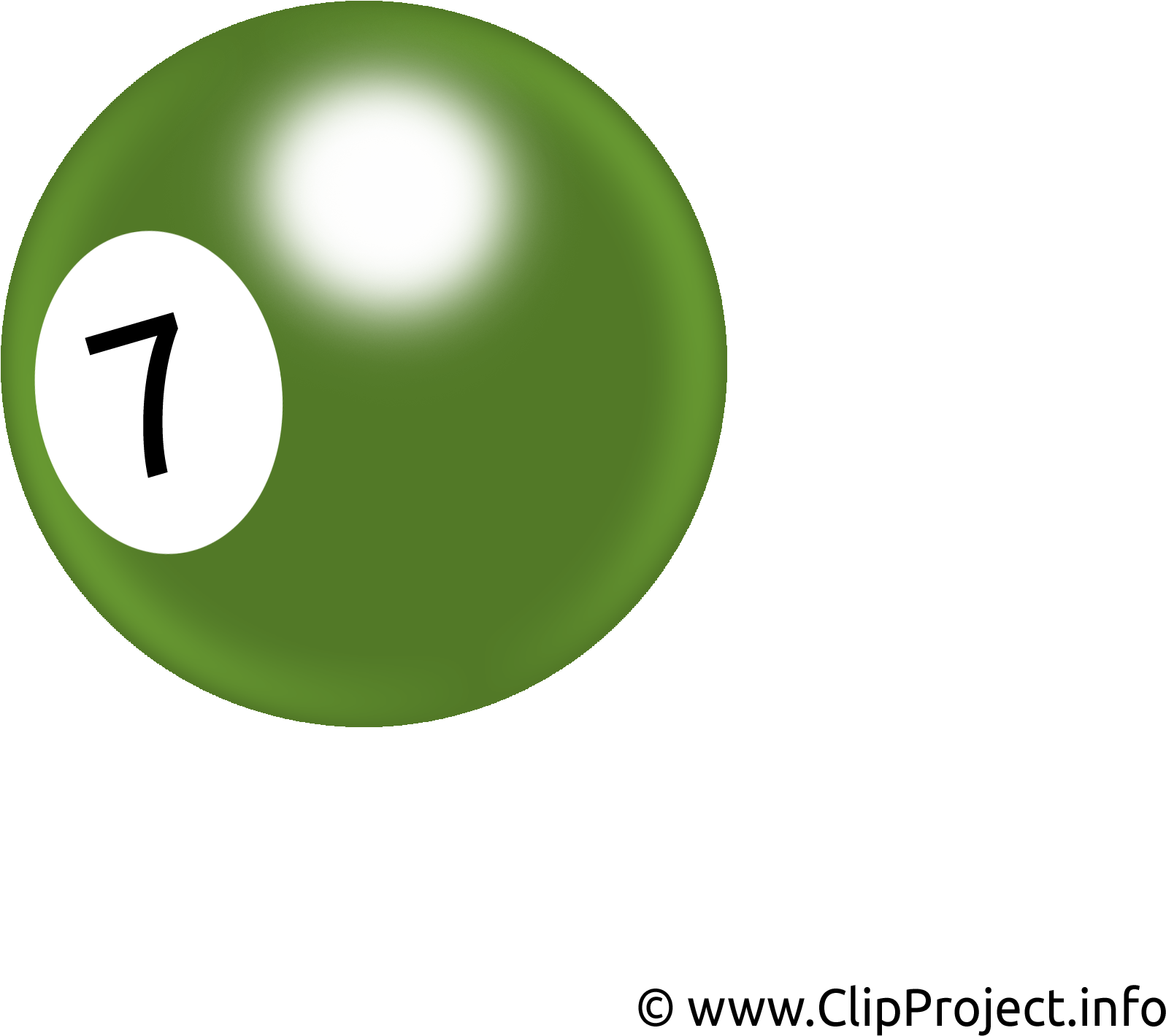 Boule De Billard Clip Art Gratuit - Billiardkugel Clipart (2300x1725)